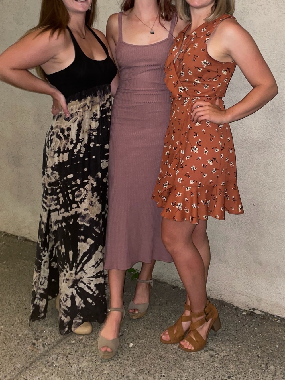 NYTT Mauve Ribbed Tank Midi Dress